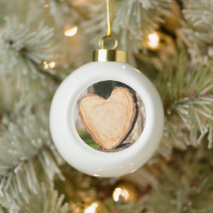 Keramik aus Holz Kugel-Ornament