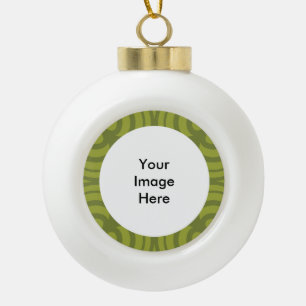 Keramik Ball Green Frame Ornament! Kugel-Ornament