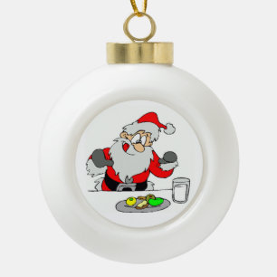 Keramik Ball Ornament/Santa Kugel-Ornament