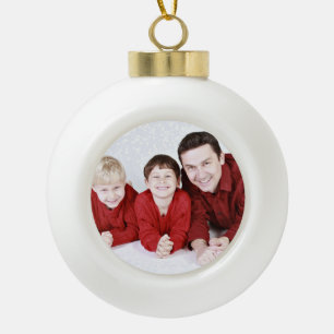 Keramik-Ball-Verzierung, addieren Ihr Foto Keramik Kugel-Ornament