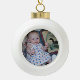 Keramik Ball Weihnachtsbaumdesign mit Niedlichem F Kugel-Ornament