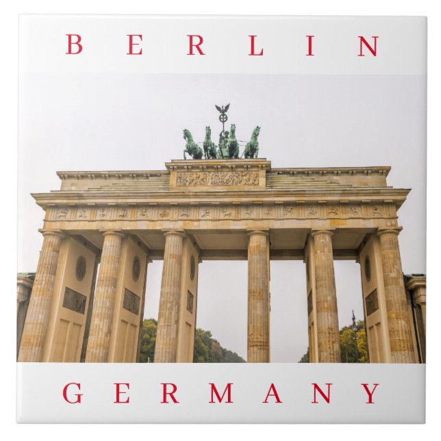 Keramik Berlin Brandenburger Tor Fliese (Vorderseite)