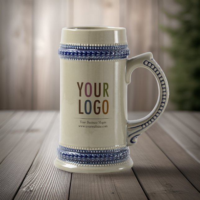 Keramik Bierstein mit Logo-Nummer Bierglas (MISOOK Grey Ceramic Beer Stein with Logo)