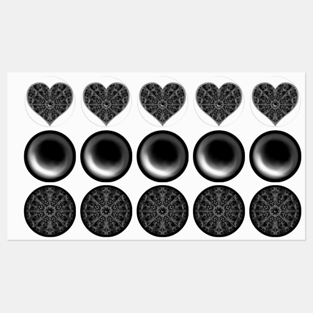 Keramik Black Etiketten (Blatt)