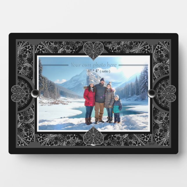 Keramik Black Fotoplatte (Vorderseite)