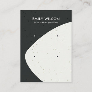 KERAMIK BLACK & WHITE WAVE 2 STUDIERENDE ANGABE VISITENKARTE