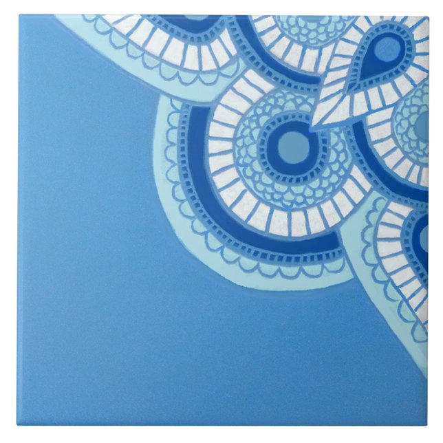 Keramik blau und türkis Tile Fliese (Von Creator hochgeladen)