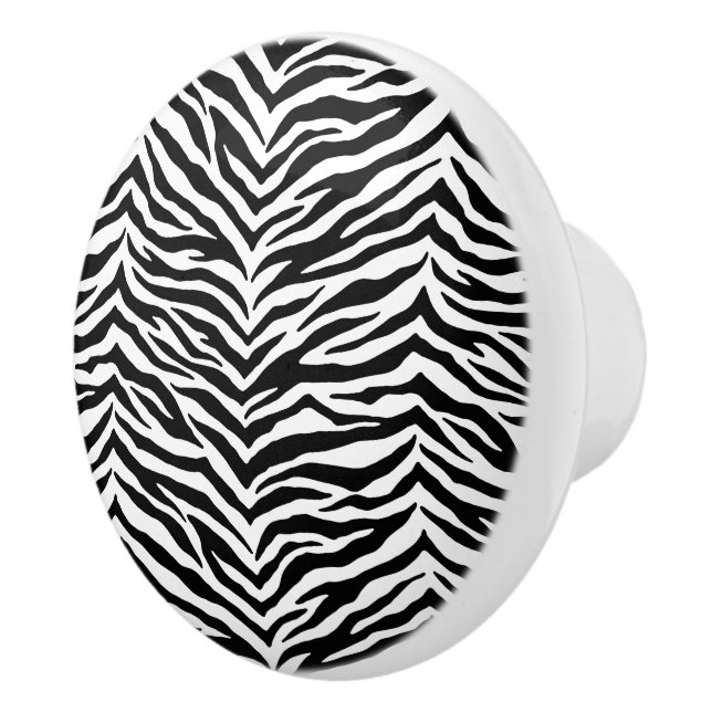 Keramik Cabinet Knob-Zebra Print Keramikknauf (Rechts)