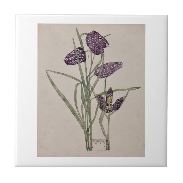 KERAMIK : CHARLES RENNIE MACKINTOSH : 1915 FLIESE (Vorderseite)
