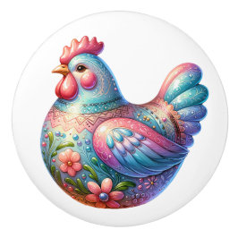 Keramik Chicken Theme Keramikknauf
