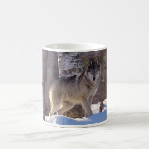 Keramik Coffee Tasse-Wolf Kaffeetasse