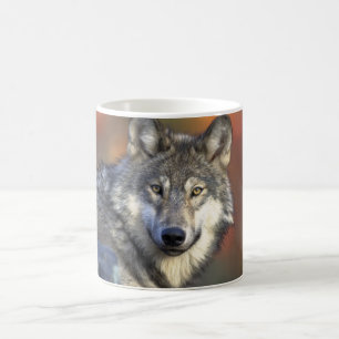 Keramik Coffee Tasse-Wolf Tasse