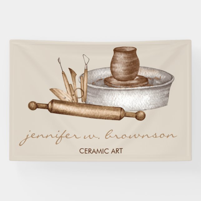 Keramik Dekorationsanzeigen Banner (Horizontal)