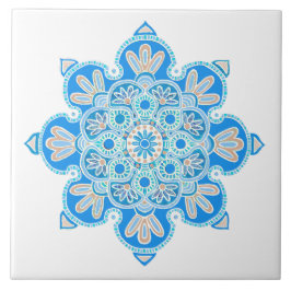 Keramik dekorative Fliesen mit hellblauer Medallio