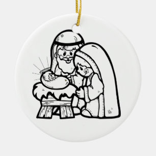 Keramik der eigenen Krippe Keramikornament