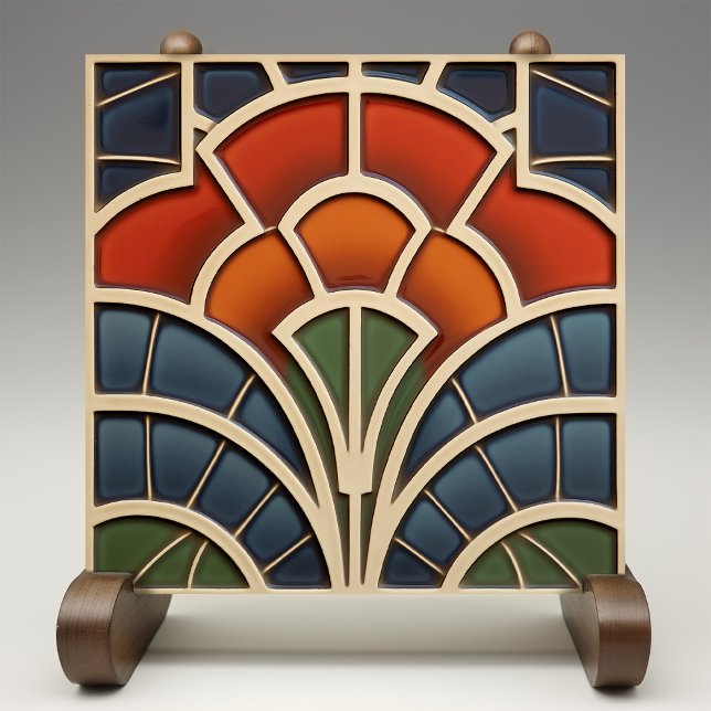 Keramik der geometrischen Strahlung Fliese (Von Creator hochgeladen)