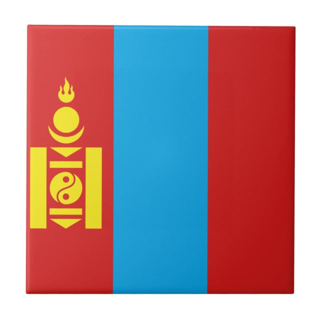 Keramik der Mongolei Fliese (Vorderseite)