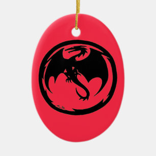 Keramik der Schwarzen Drachenkoralle Ornament