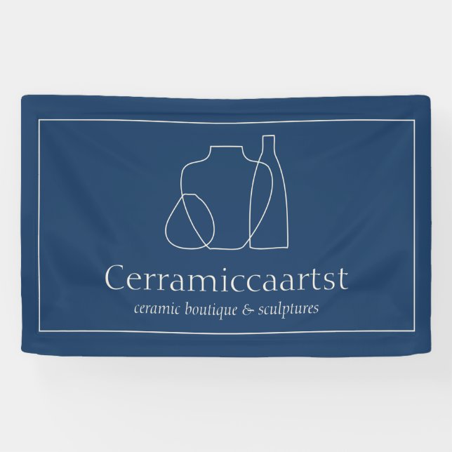 Keramik der Skulptur Banner (Horizontal)