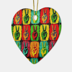 Keramik des Friedens Ornament