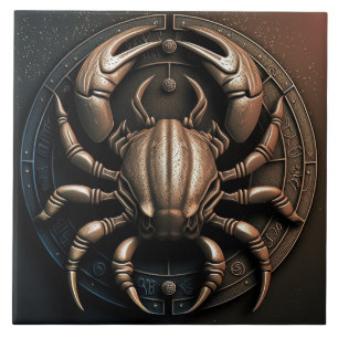 Keramik des Krebses Zodiac-Syndrom Horoskop Fliese