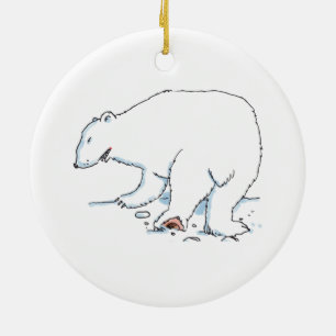 Keramik des Polarbären Keramik Ornament