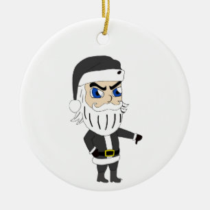 Keramik des schlechten Typ santa claus Ornament