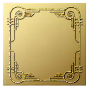 Keramik Design Tile im Gold Style Art Deco Fliese