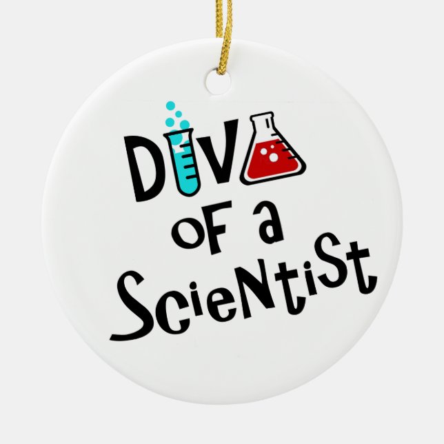 Keramik "DIVA of a Scientist" Ornament (Vorne)