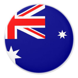 Keramik Drehknopf mit australischer Flagge Keramikknauf