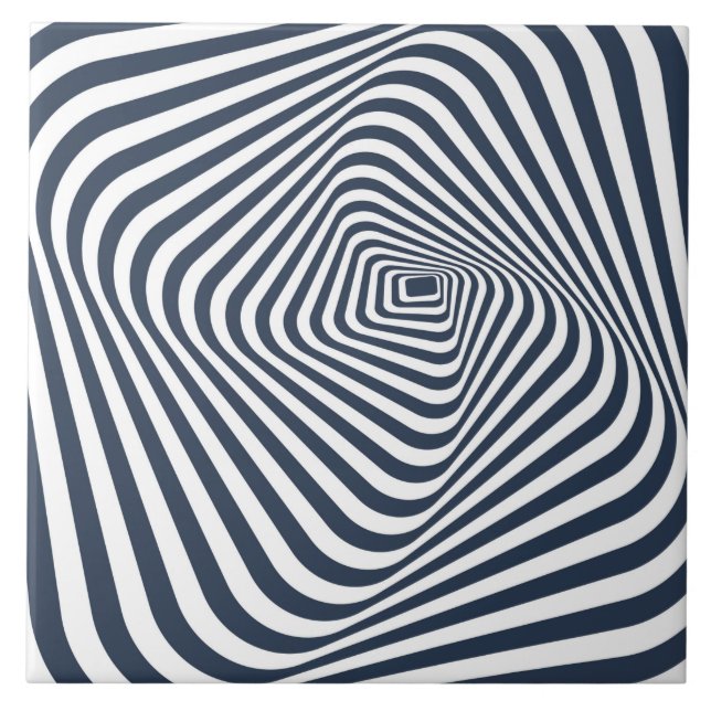 Keramik - Durch den Tunnel Moderne Abstrakt Fliese (Vorderseite)