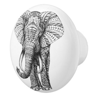 Keramik Elephant Door Knob Keramikknauf