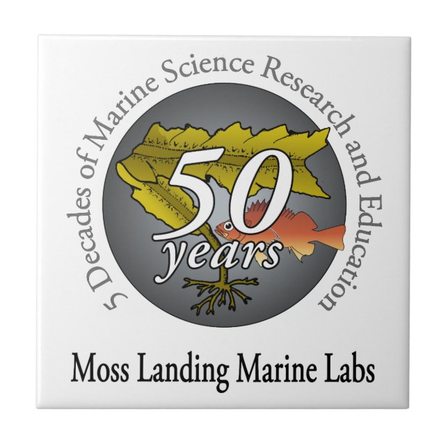 Keramik-Fliese (4,25" x 4,25"): Ich/Phycol Logo Fliese (Vorderseite)