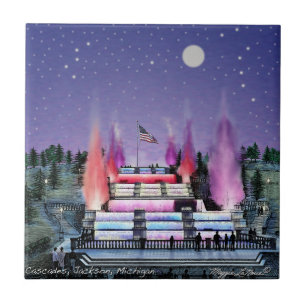 Keramik-Fliese - Kaskaden Jackson Michigan Fliese