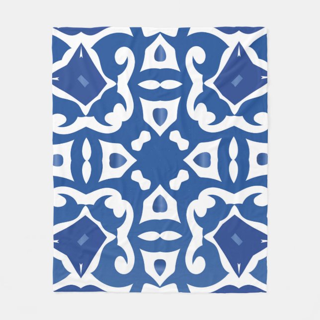 Keramik Fliesen azulejo portugal. Vintag Fleecedecke (Vorderseite)