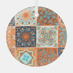 Keramik Fliesen Schmuck: abstrakte Muster. Ornament Aus Glas