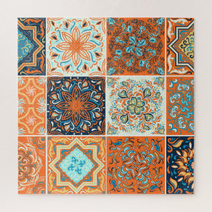 Keramik Fliesen Schmuck: abstrakte Muster. Puzzle