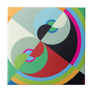 Keramik für abstrakte Kreise Fliese