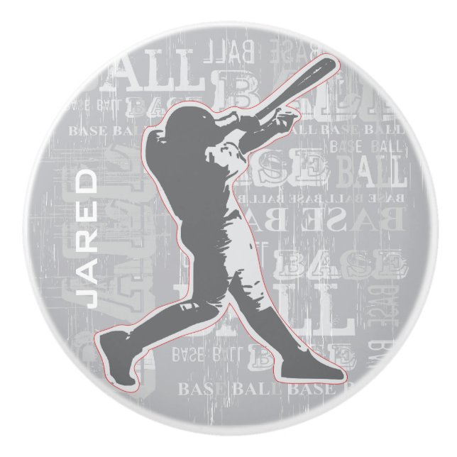 Keramik für Baseball-Design ziehen oder anschließe Keramikknauf (Vorderseite)