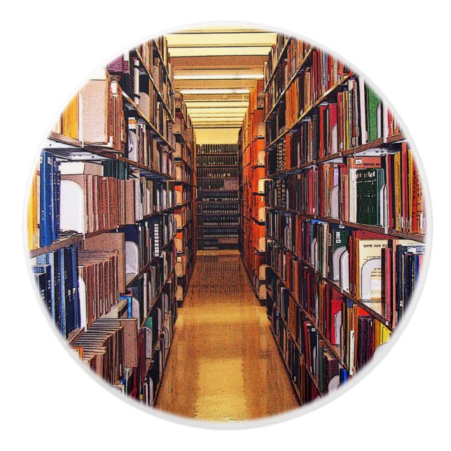 Keramik für Bibliotheksräume Keramikknauf (Vorderseite)