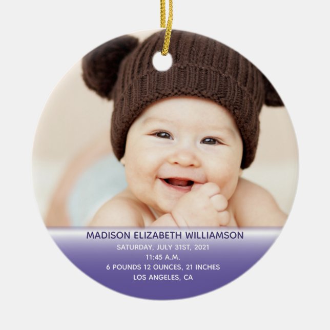 Keramik für das 1. Weihnachtsfest des Babys Keramik Ornament (Vorne)