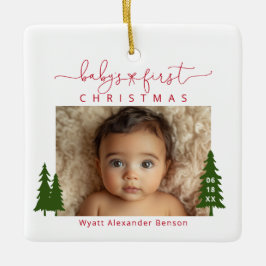 Keramik für das 1. Weihnachtsfest des Babys Keramikornament