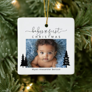 Keramik für das 1. Weihnachtsfest des Babys Keramikornament