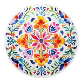 Keramik für die Entwicklung mexikanischer Blume Keramikknauf