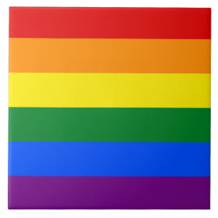 Keramik für die Flag-Fahne mit Proud Rainbow Pride Fliese