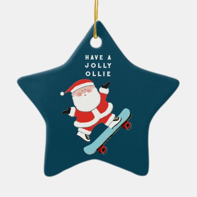 Keramik für personalisierte Skateboarden oder Keramik Ornament (Vorne)