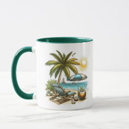 Keramik für Strandliebhaber Tasse
