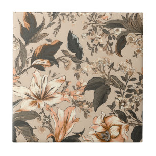 Keramik für Vintages Blumenmuster Fliese