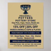Keramik Goblet, Potterie Store, Potter Werbung