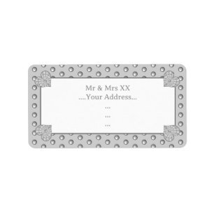 Keramik Grau Adressaufkleber